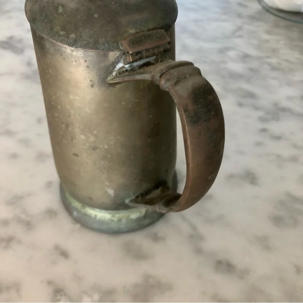 Vintage brass plated small pitcher